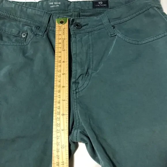 Adriana Goldschmied AG mens 30x34 teal blue tellis modern slim jeans pants